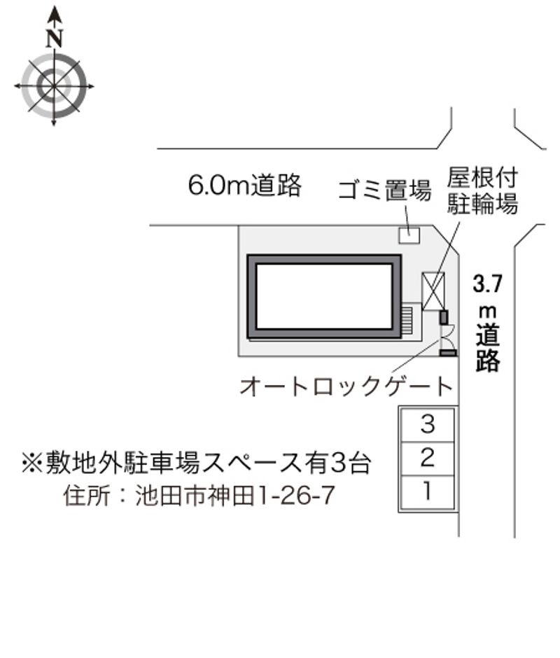 レオパレスシャレーこうだ 配置図