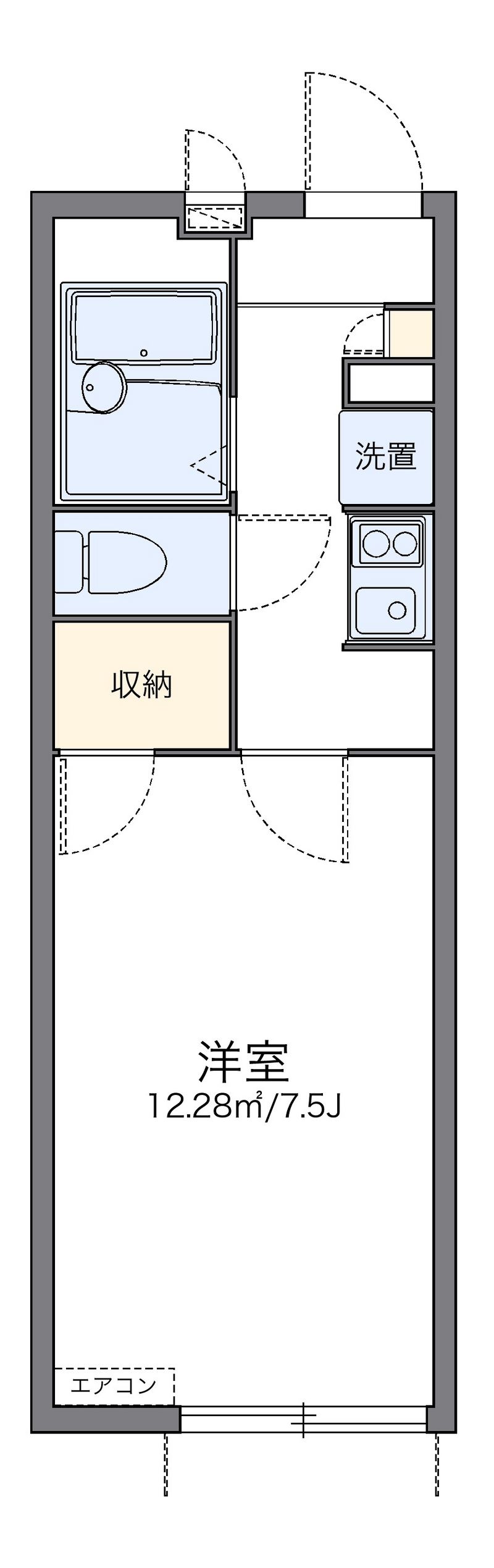 レオパレスチェリーブロッサム 間取図