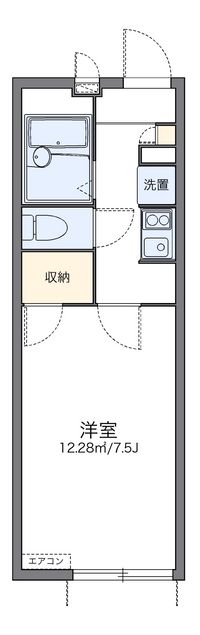 レオパレスチェリーブロッサム 間取り図