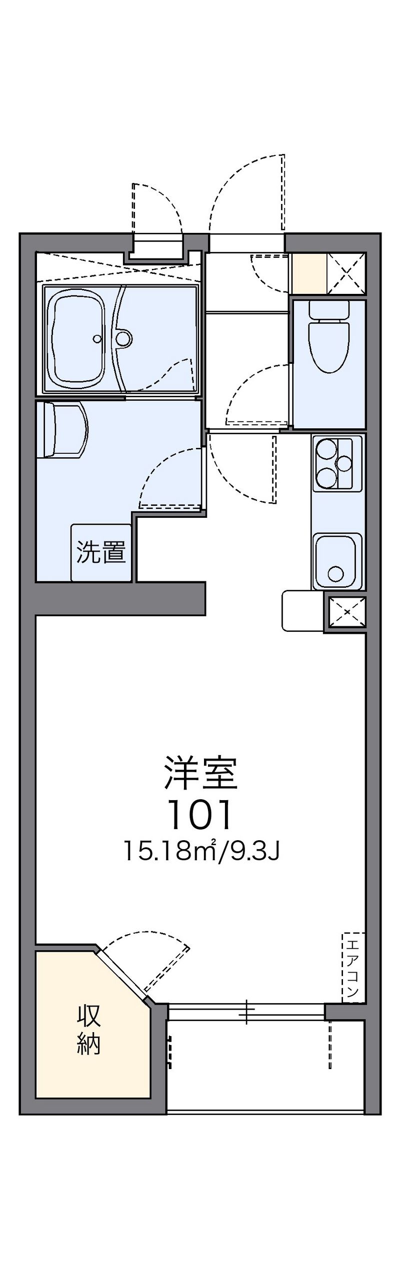 レオネクストヴィラほんまち 間取図