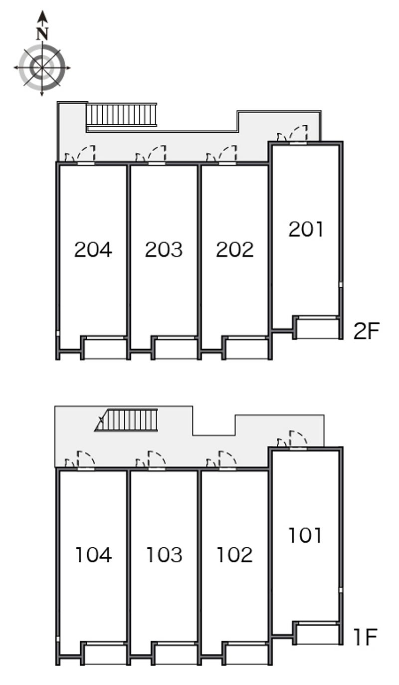 レオネクストＮＡＫＡＪＩＭＡ 間取り配置図