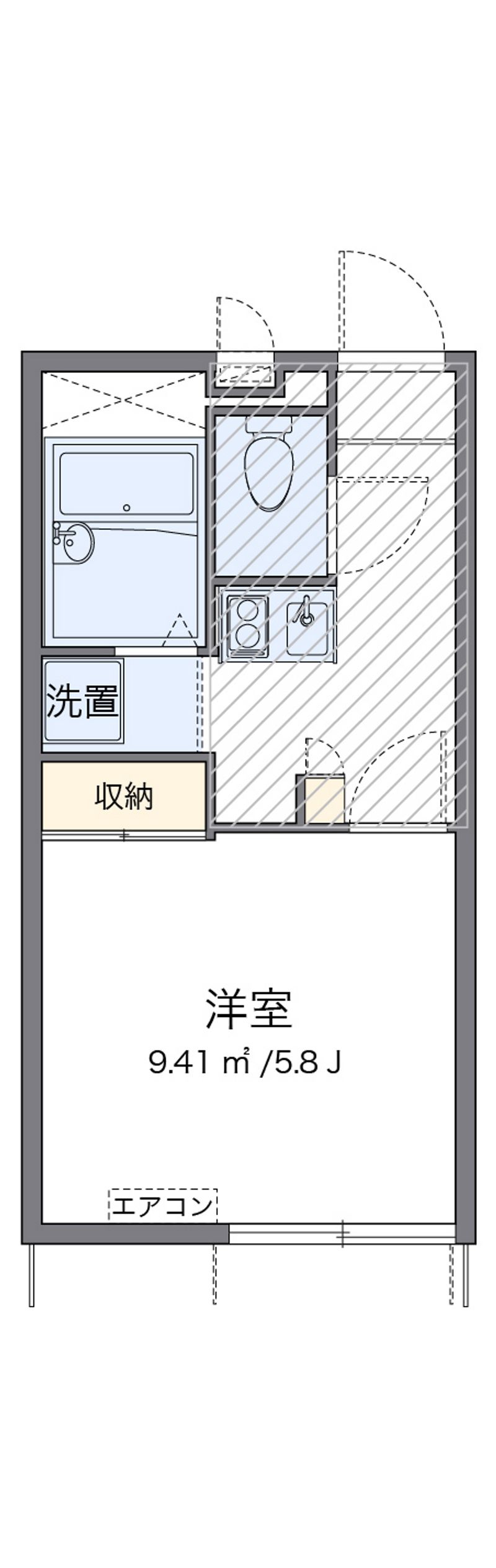 レオパレスシルフィー 間取図