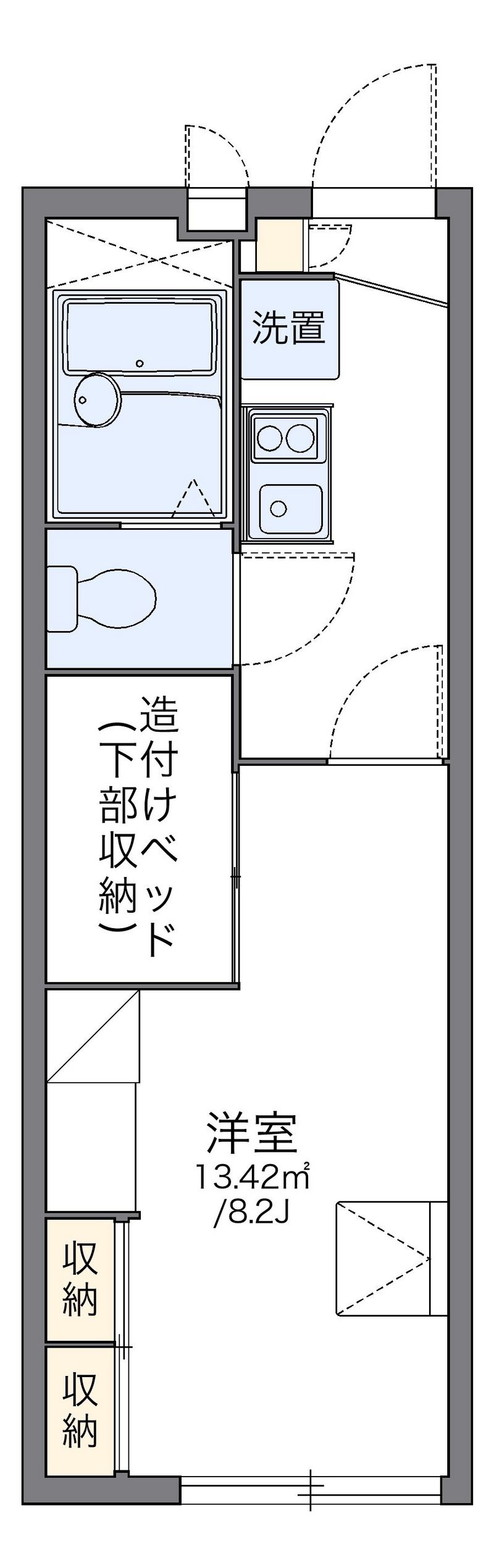 レオパレス神山 間取図