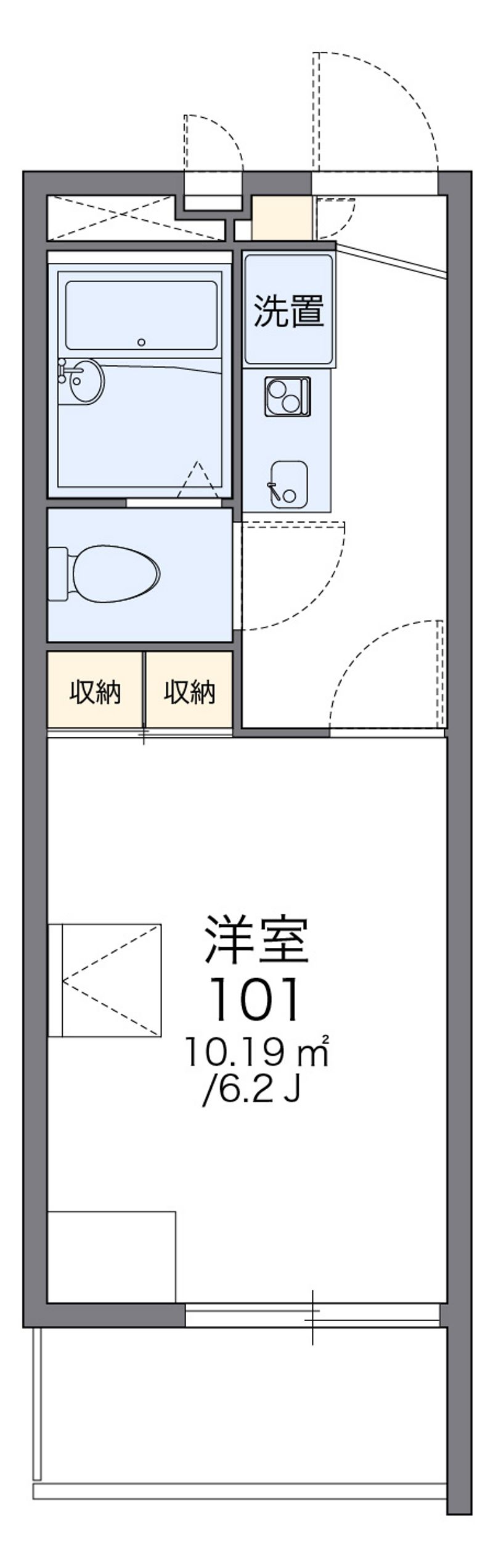 レオパレスエーゼⅡ 間取図