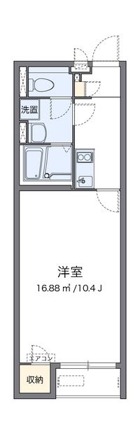 クレイノＨＩＫＡＲＩ 間取り図