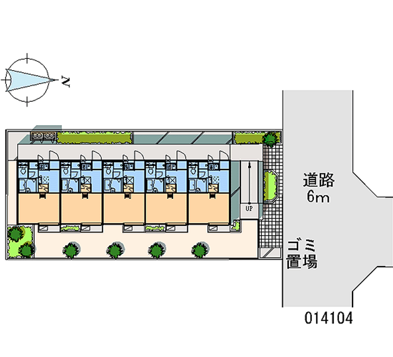 レオパレスメゾンプレミール 区画図