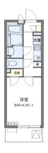 クレイノホワイトパレス２３ 間取り図