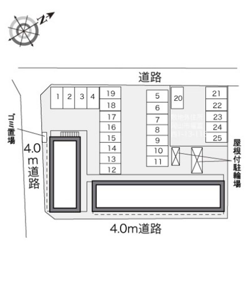 レオパレス福富西 駐車場