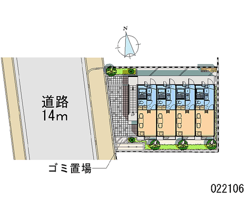 レオパレス赤井ウエスト 区画図