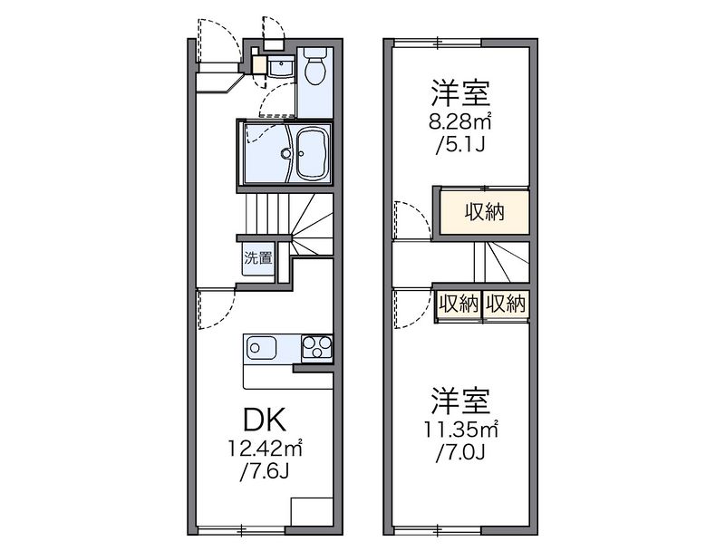 レオパレススィート 間取図