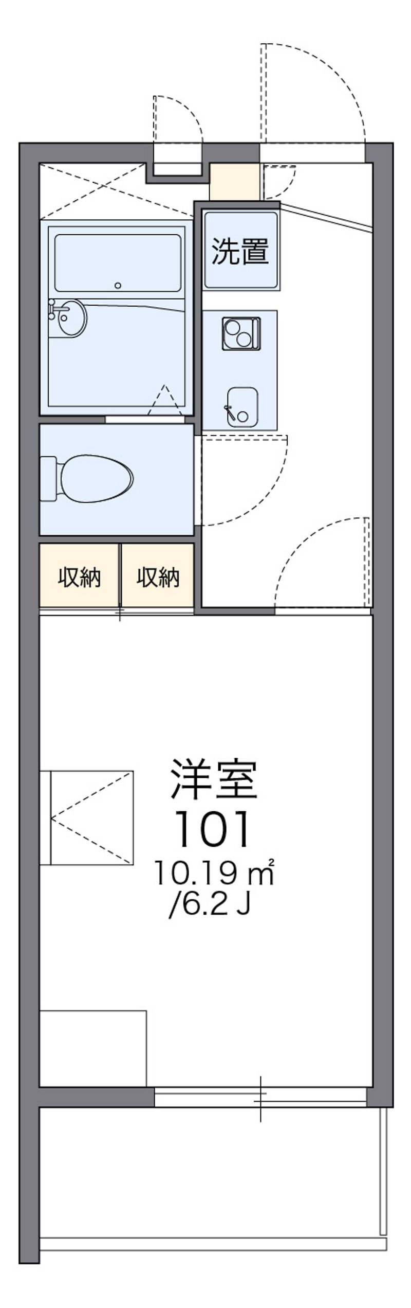 レオパレスアーバンビレッジ日吉 間取図