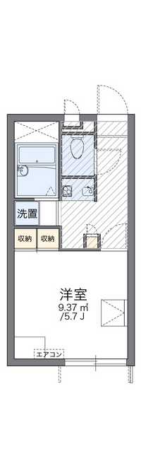 レオパレス三津田 間取り図