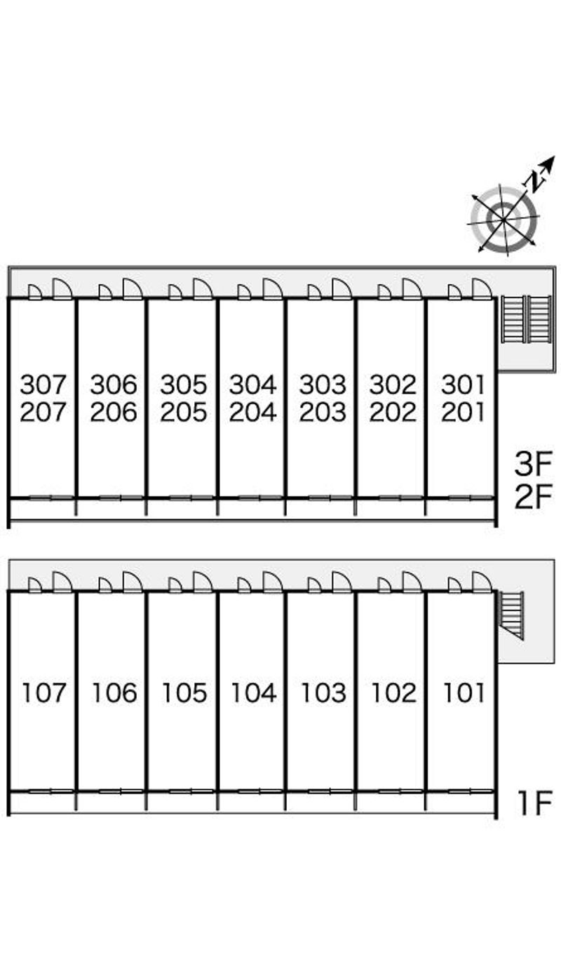 レオパレスＭＡＧＩＮＯ 間取配置図