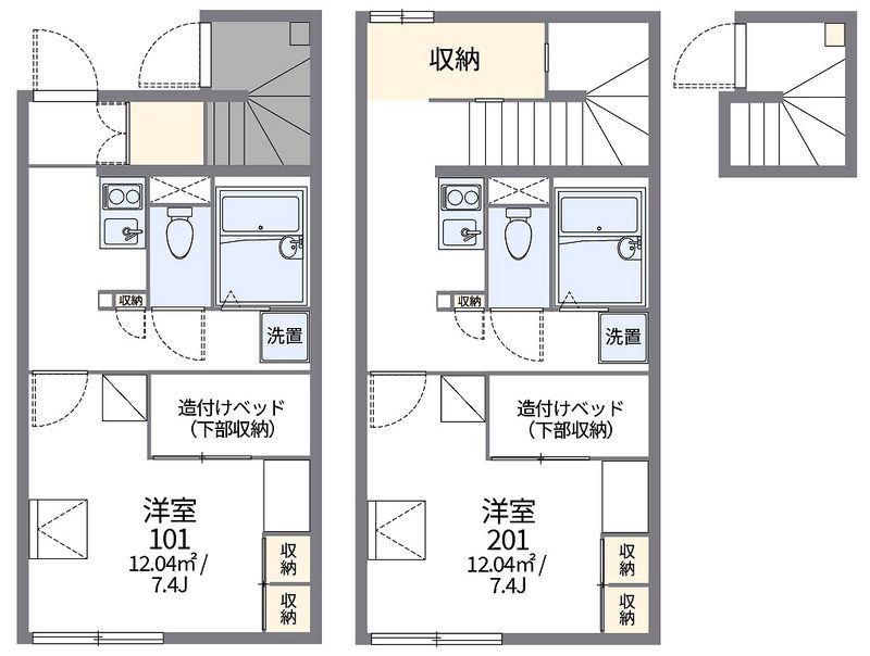 レオパレスぺガッソ 間取図