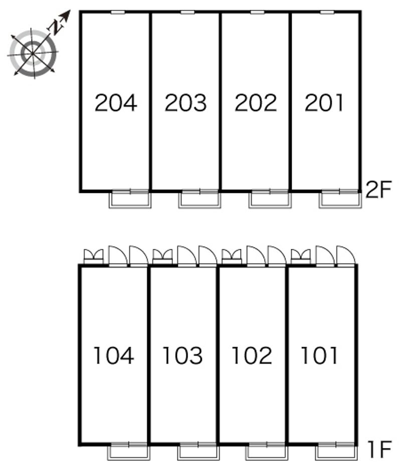 レオパレスデュオコート 間取り配置図