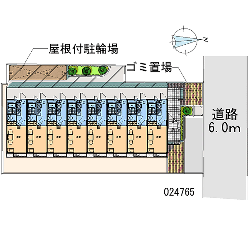 レオパレスヴィラ　ラビニア 区画図