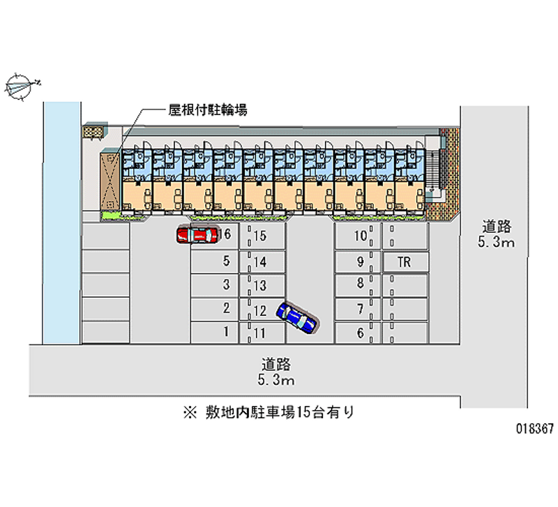 レオパレスエクセディオールⅡ 月極駐車場