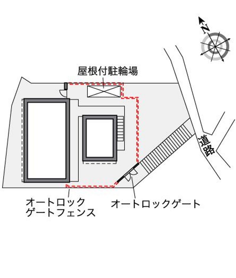 レオパレスＮ　Ⅰ 配置図