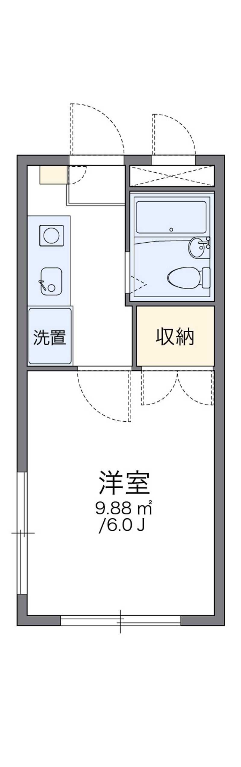 レオパレス新宿 間取図