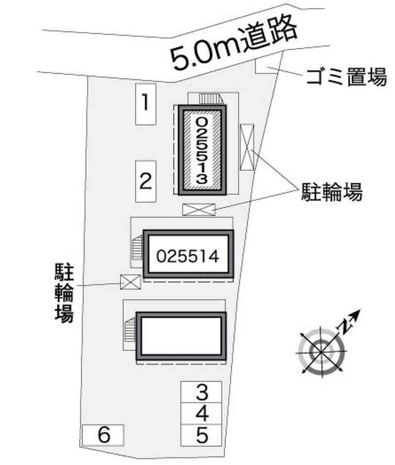 レオパレス市沢迎賓館Ⅰ 配置図