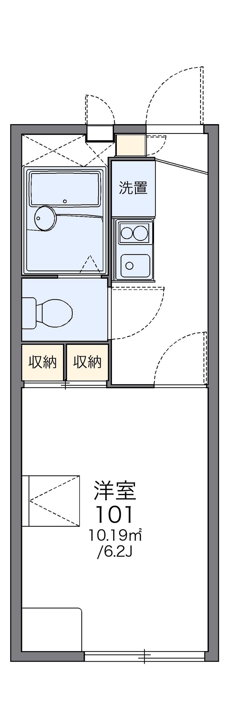 レオパレスアイム 間取図