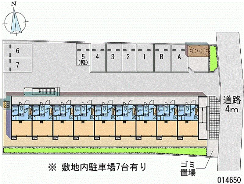 レオパレスルミエール藍 月極駐車場