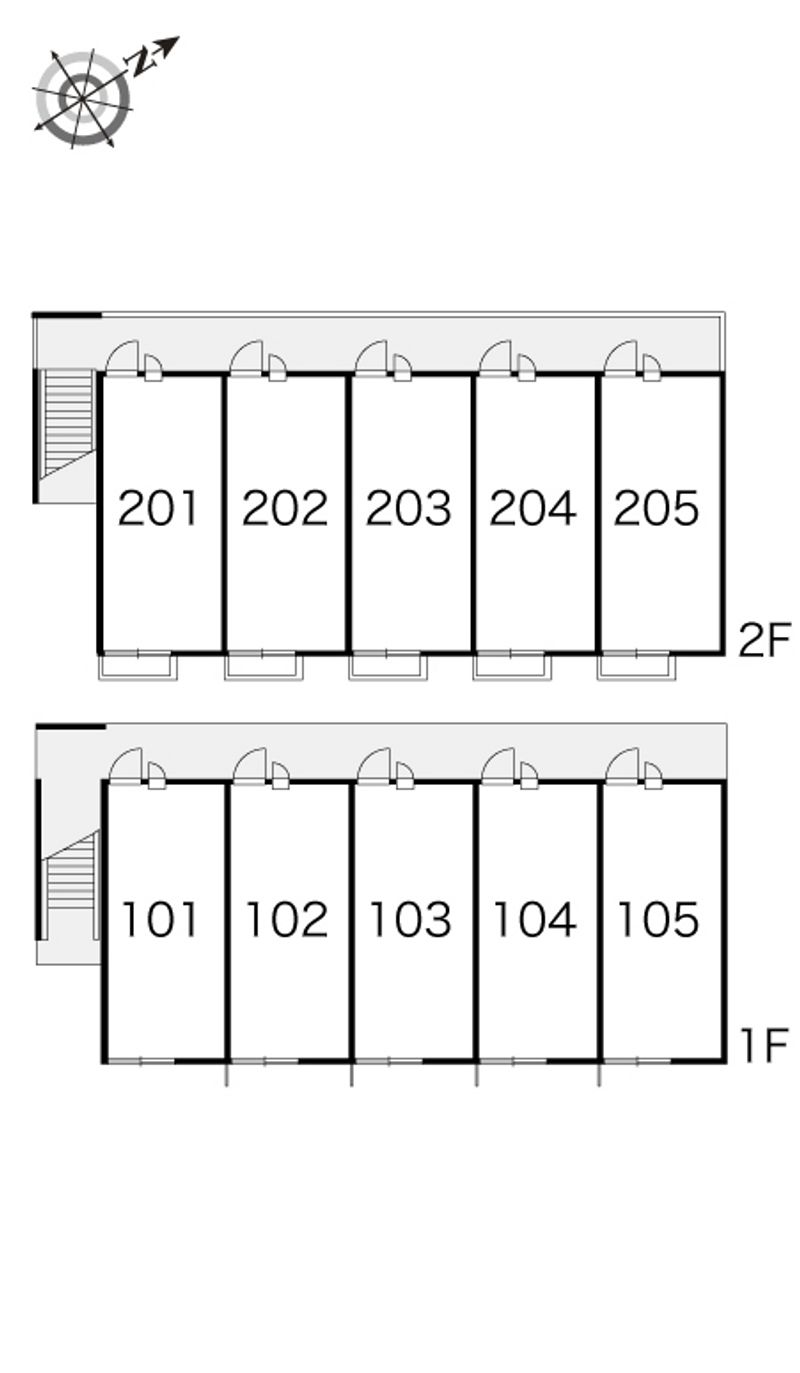 レオパレスフェニックスⅣ 間取配置図