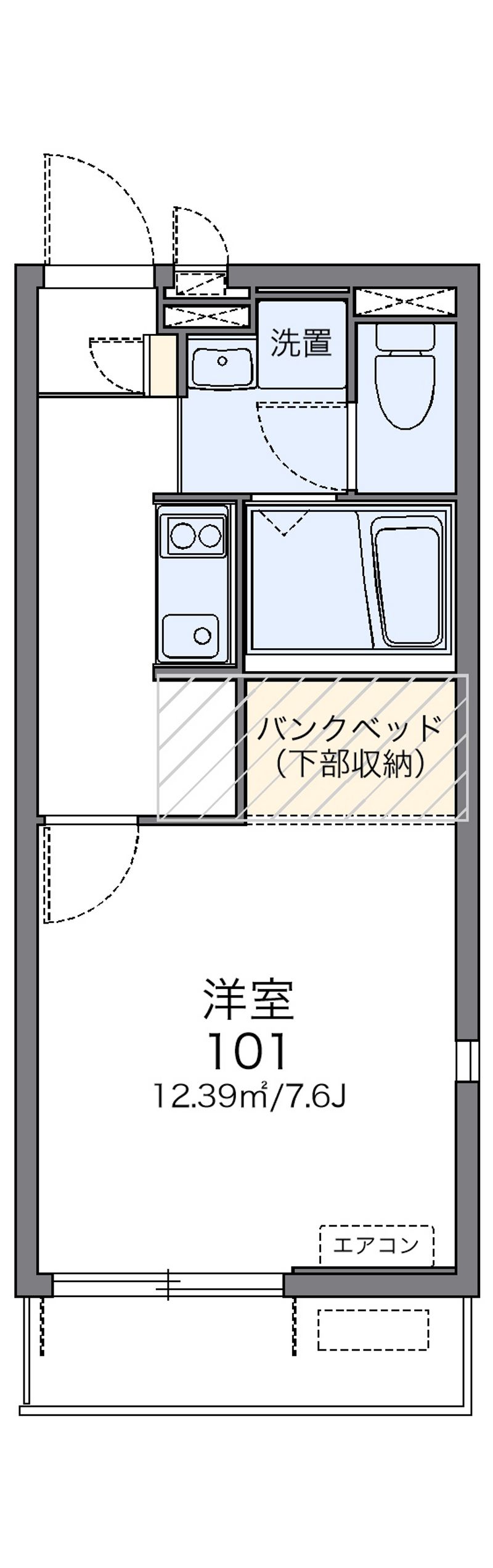 レオネクストメルベーユ　稲毛台 間取り