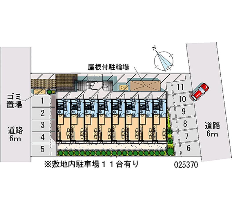 レオパレスサンライズ 月極駐車場