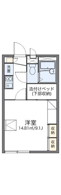 レオパレスＨＩすなやま 間取り図