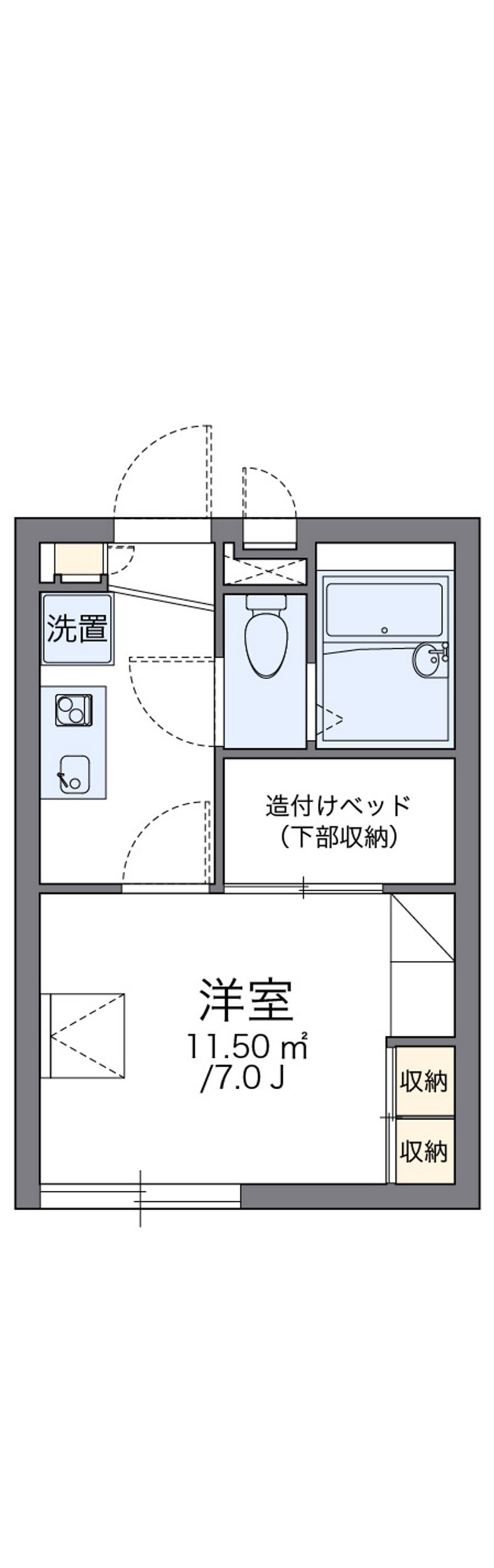 レオパレス豊岡 間取図