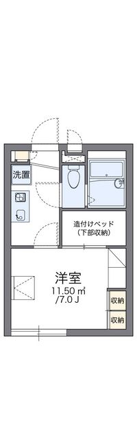 レオパレス豊岡 間取り図