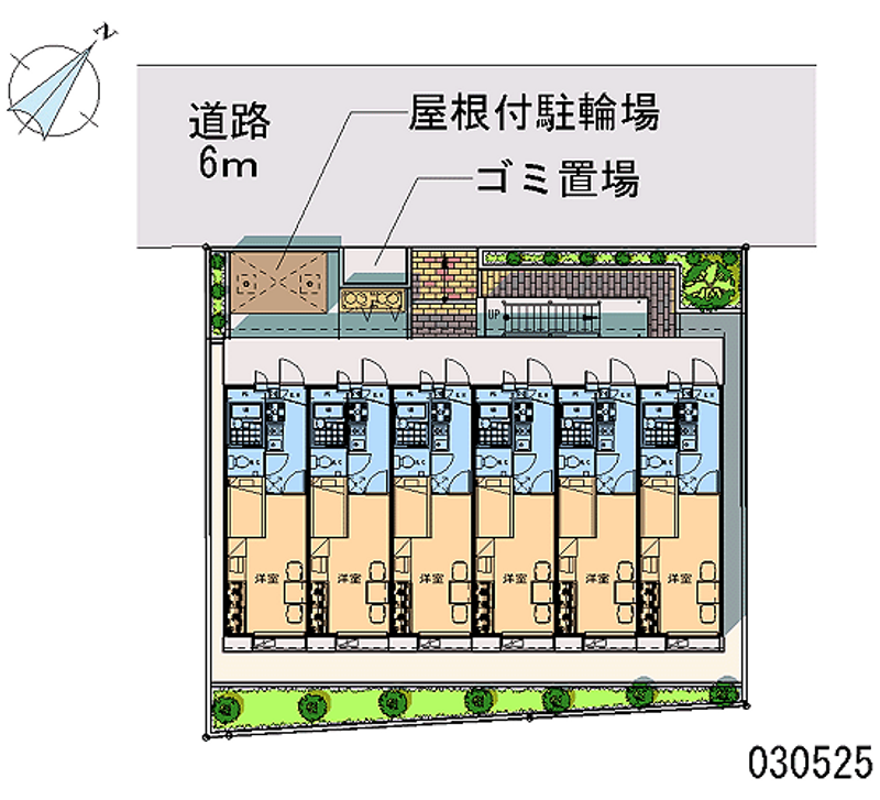 レオパレス下中里 区画図