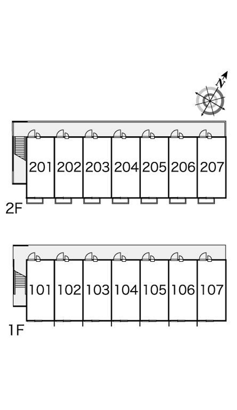 レオパレススプリング　ヒル 間取配置図