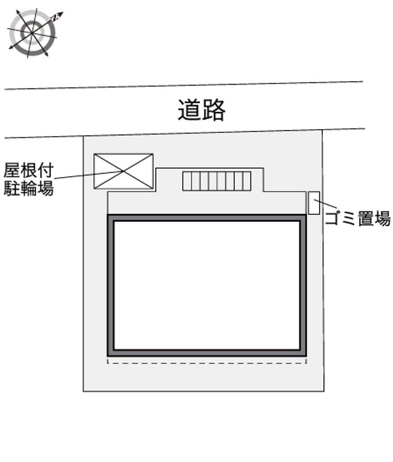 レオパレス五宮町 配置図