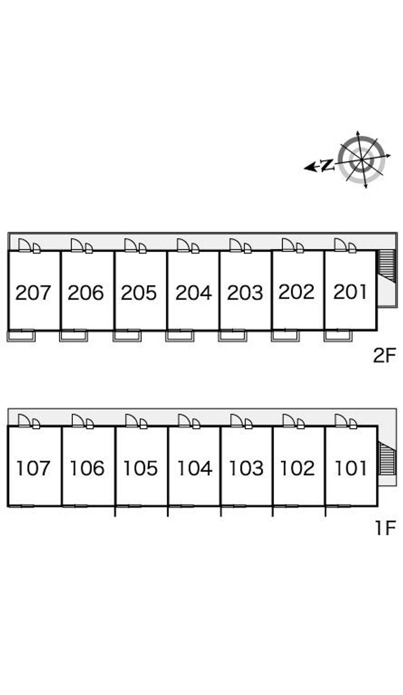 レオパレスＬｅｏＨＩＲＡＮＯ 間取り配置図