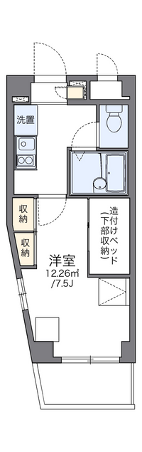 レオパレスユリパレス柏木 間取り図