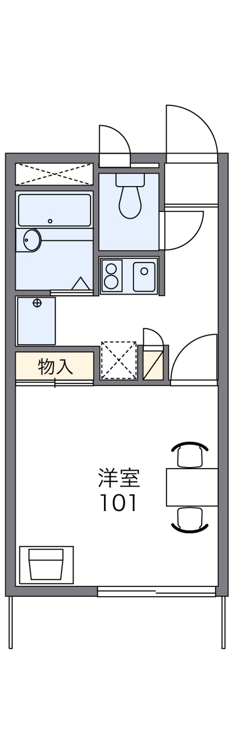 レオパレスアイディール 間取図