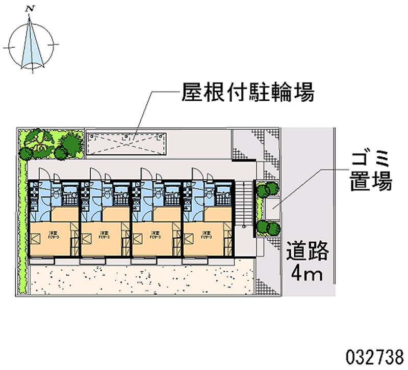 レオパレス若宮 区画図