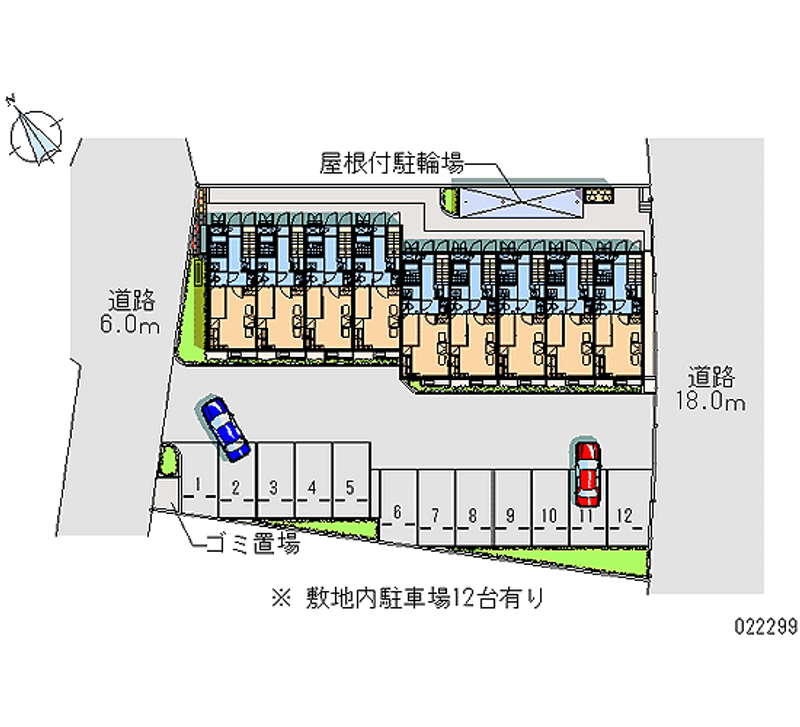 レオパレス寧楽 月極駐車場