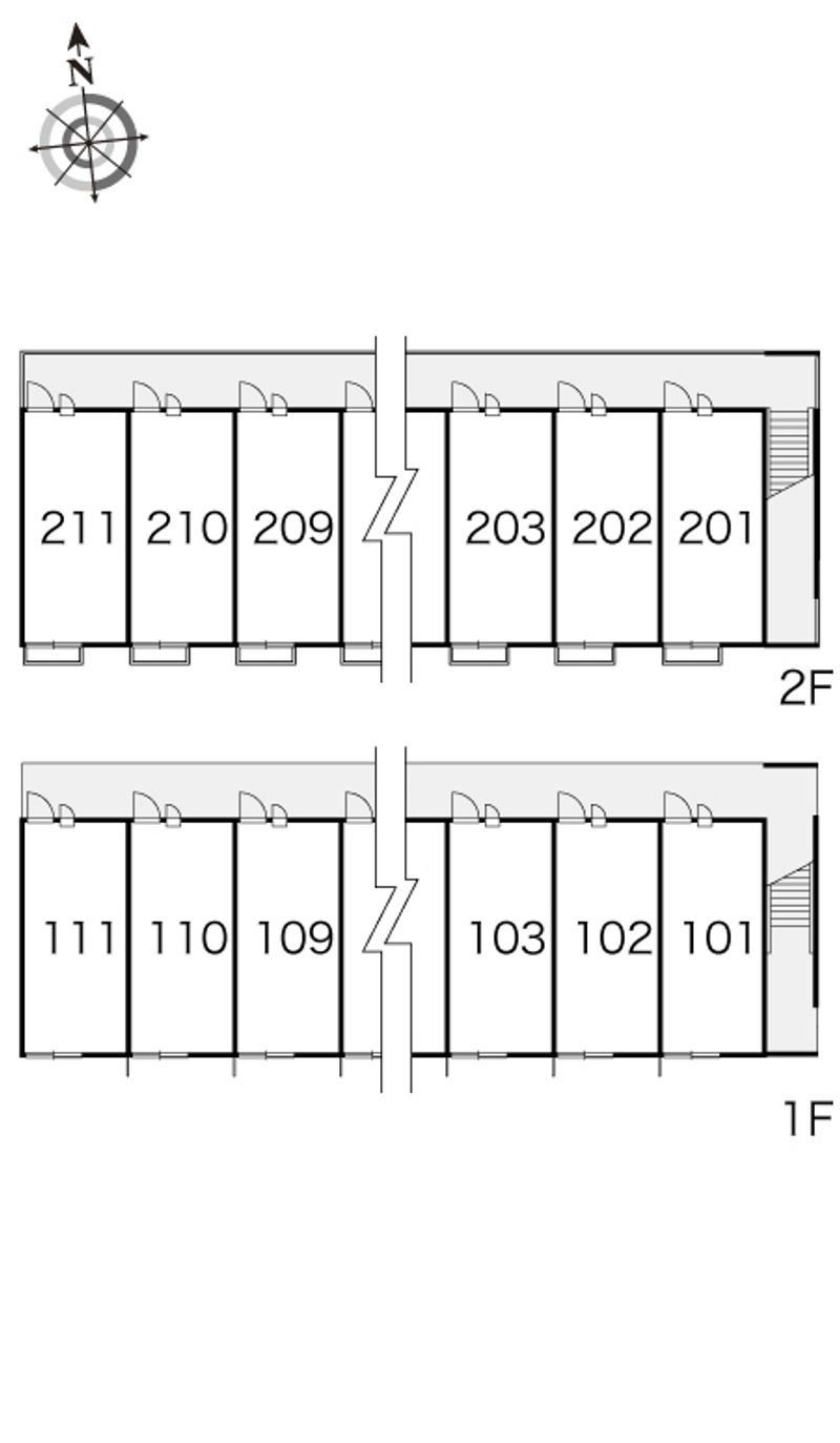 レオパレスエスパシオⅢ 間取り配置図