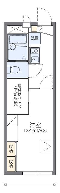 レオパレスエクセラン青葉Ⅱ 間取り図