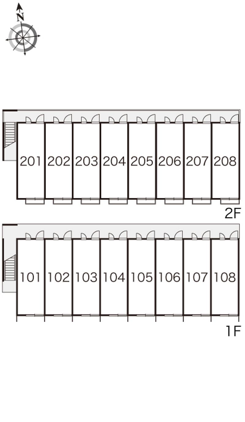 レオパレスグランメール 間取り配置図