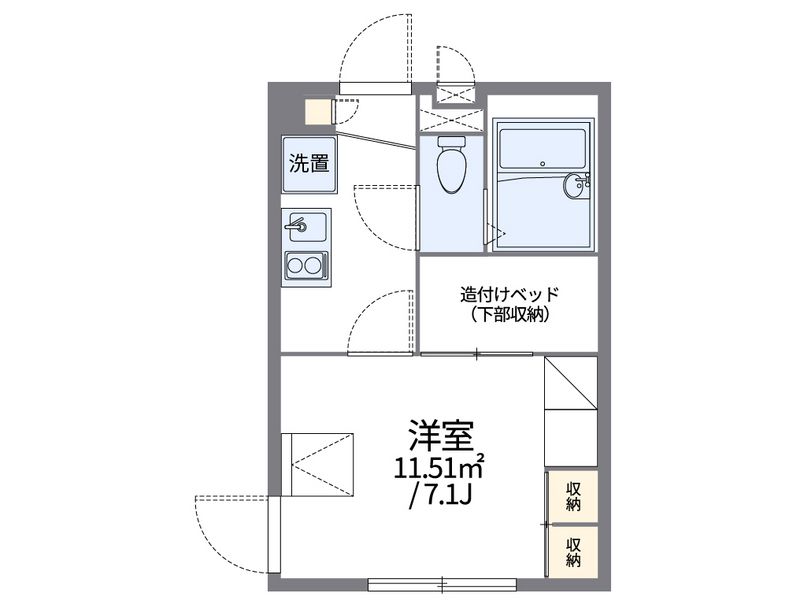 レオパレスプラムアヴェニュー 間取り