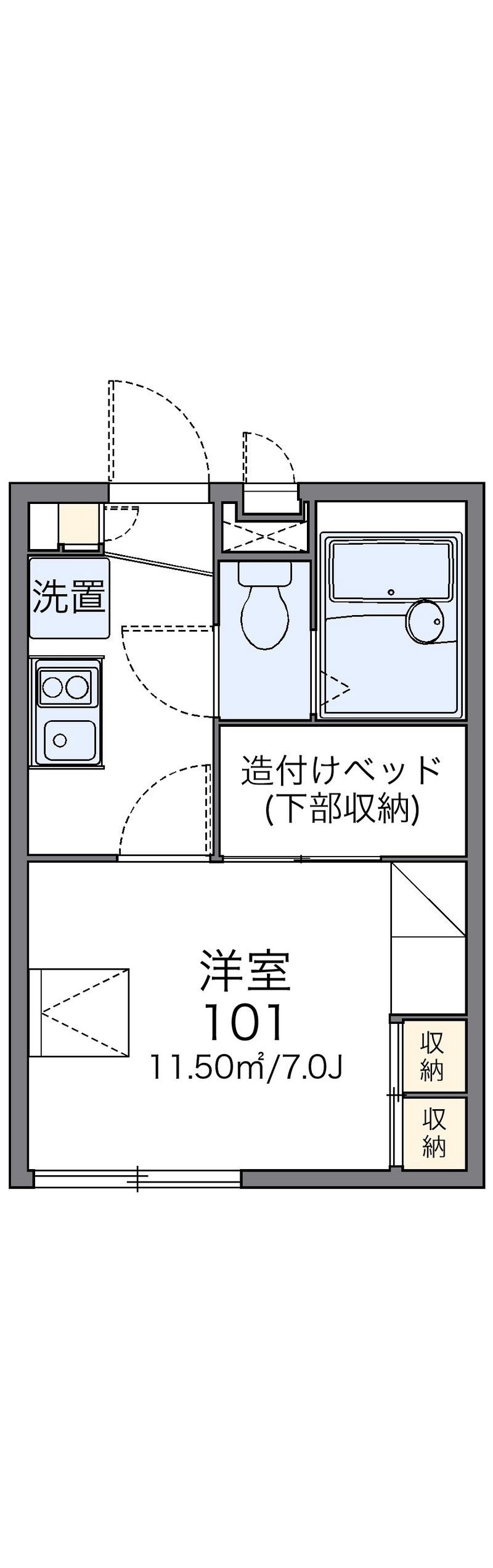 レオパレス山坂 間取図