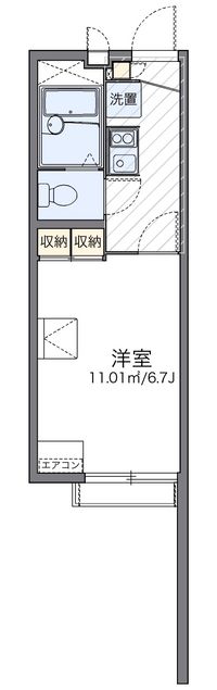 レオパレスクレスト 間取り図