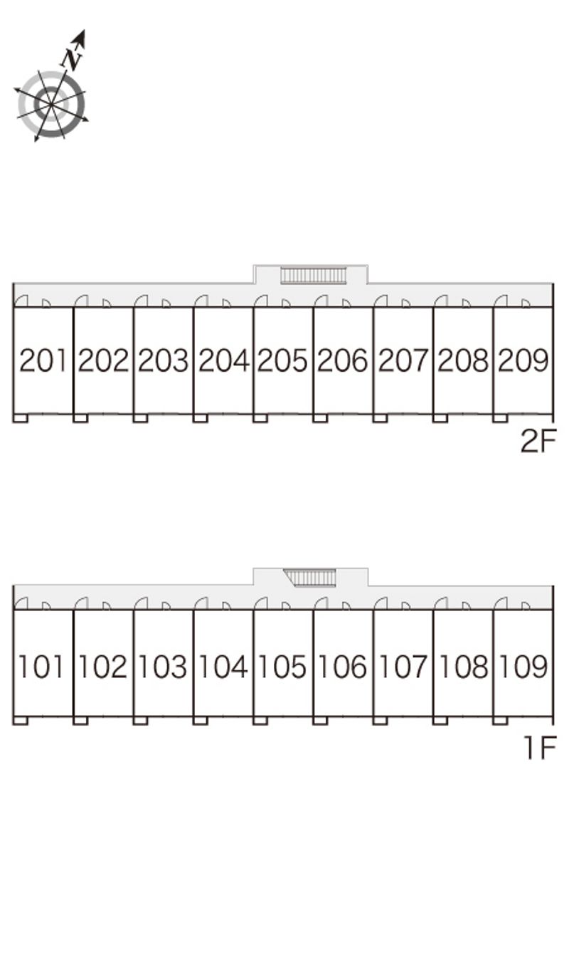 レオパレス渓−せせらぎ− 間取配置図