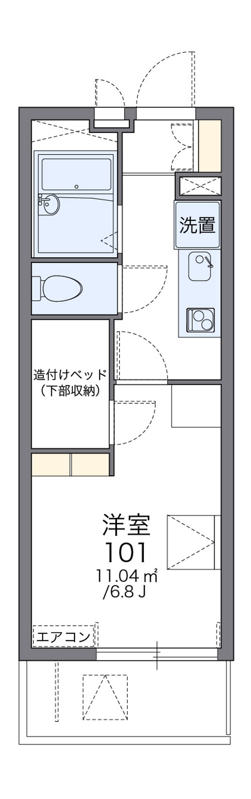 レオパレスエストーディオⅡ 間取図