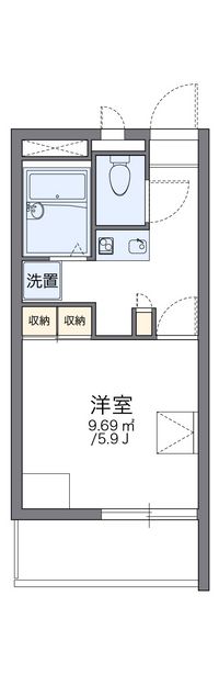 レオパレス柳谷 間取り図