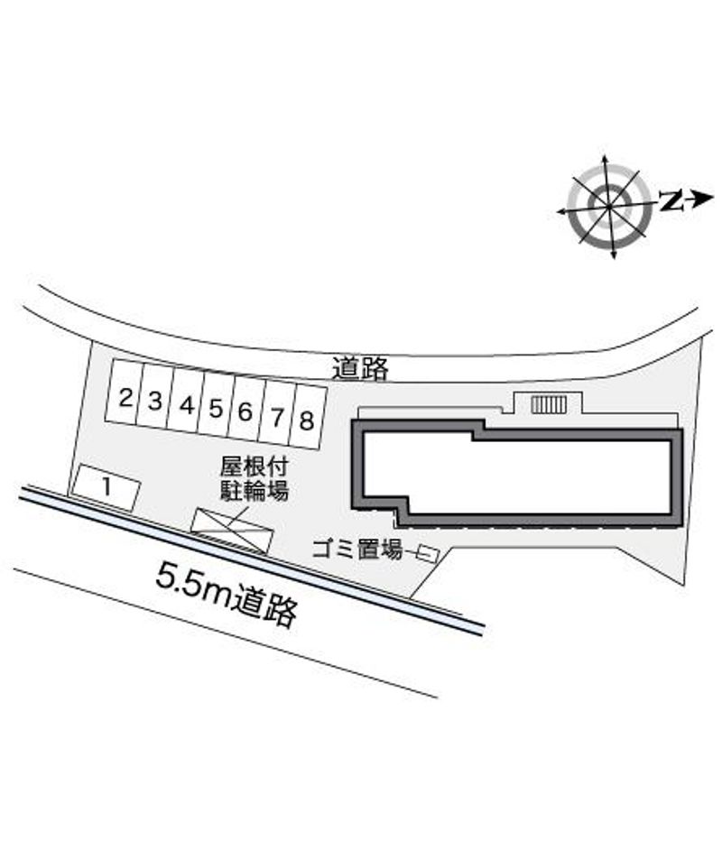 レオパレスセジュール藤 配置図